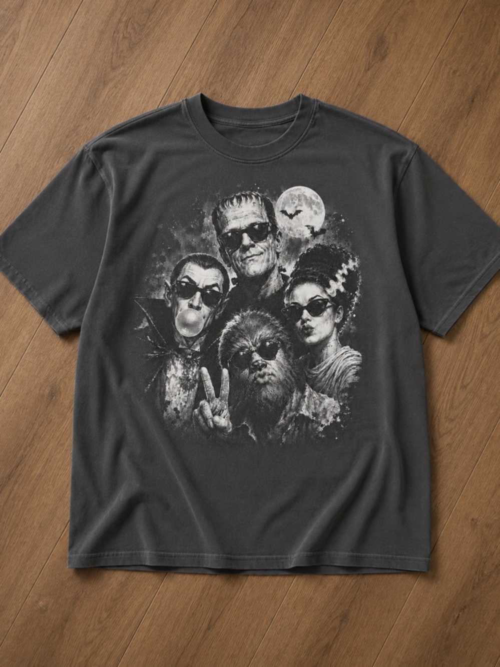 Monster Selfie Pepper Graphic T-Shirt